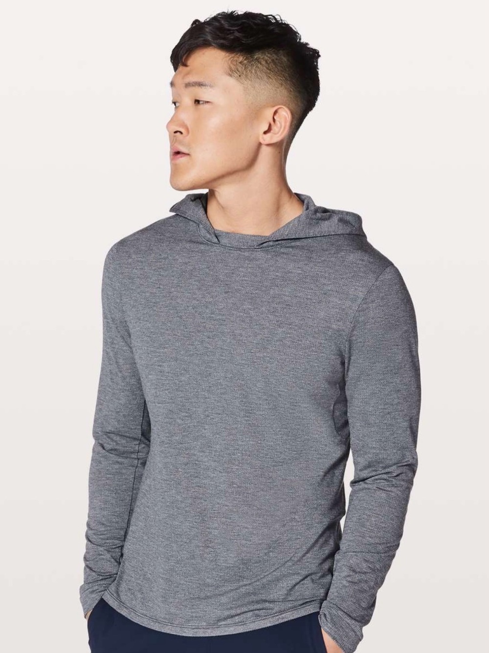 Lululemon Switch Up Long Sleeve Hoodie in Heathered True Navy